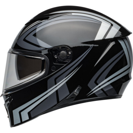 Casque BELL Route Lithium - Taille XL - Couleur Jetstream Gloss Black/Silver