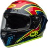 Casque BELL Route Race Star DLX Flex - Taille L - Couleur Xenon Gloss Blue/Retina