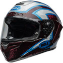 Casque BELL Route Race Star DLX Flex - Taille XL - Couleur Xenon Gloss Red/Silver