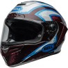 Casque BELL Route Race Star DLX Flex - Taille XL - Couleur Xenon Gloss Red/Silver