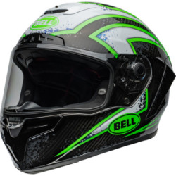 Casque BELL Route Race Star DLX Flex - Taille S - Couleur Xenon Gloss Black/Kryptonite