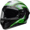 Casque BELL Route Race Star DLX Flex - Taille M - Couleur Xenon Gloss Black/Kryptonite