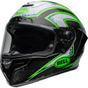 Casque BELL Route Race Star DLX Flex - Taille L - Couleur Xenon Gloss Black/Kryptonite