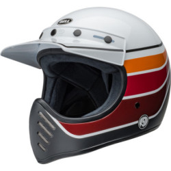 Casque BELL Motocross et enduro Moto 3 - Taille S - Couleur RSD Saddleback Satin/Gloss White/Black