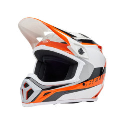 Casque BELL Motocross et enduro MX 9 Mips - Taille S - Couleur Rift Gloss Orange/White