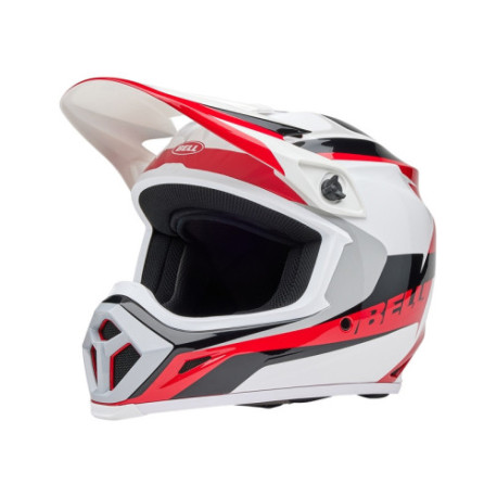 Casque BELL Motocross et enduro MX 9 Mips - Taille S - Couleur Rift Gloss Red/White