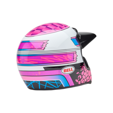 Casque BELL Motocross et enduro Moto 3 - Taille S - Couleur Deathspray Gloss Pink Purple