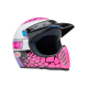 Casque BELL Motocross et enduro Moto 3 - Taille M - Couleur Deathspray Gloss Pink Purple