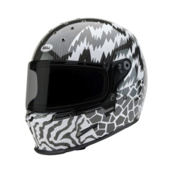 Casque BELL Route Eliminator Carbon - Taille L - Couleur Deathspray Gloss Black/White/Black