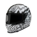 Casque BELL Route Eliminator Carbon - Taille L - Couleur Deathspray Gloss Black/White/Black