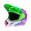 Casque BELL Motocross et enduro MX 9 Mips - Taille S - Couleur Jackal Gloss Hi- Taille S - CouleurViz Green/Purple