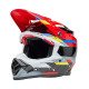 Casque BELL Motocross et enduro Moto 9S Flex - Taille S - Couleur Renen Nova Gloss Black/Red