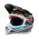 Casque BELL Motocross et enduro Moto 9S Flex - Taille S - Couleur Drift Gloss Black Multi