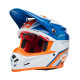 Casque BELL Motocross et enduro Moto 9S Flex - Taille S - Couleur Merchant Gloss Orange/Blue