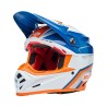 Casque BELL Motocross et enduro Moto 9S Flex - Taille M - Couleur Merchant Gloss Orange/Blue