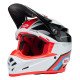 Casque BELL Motocross et enduro Moto 9S Flex - Taille S - Couleur Merchant Gloss Red/Black