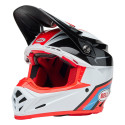 Casque BELL Motocross et enduro Moto 9S Flex - Taille S - Couleur Merchant Gloss Red/Black