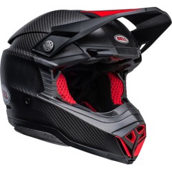 Casque BELL Motocross et enduro Moto 10 Spherical - Taille S - Couleur Satin/Gloss Black/Red