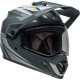 Casque BELL Motocross et enduro MX 9 Adventure MIPS - Taille S - Couleur Alpine Gloss Charcoal/Silver