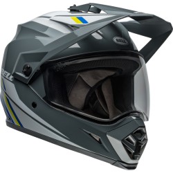 Casque BELL Motocross et enduro MX 9 Adventure MIPS - Taille S - Couleur Alpine Gloss Charcoal/Silver