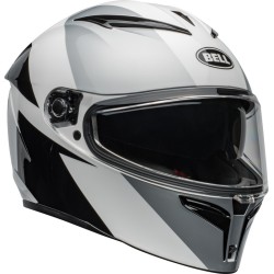 Casque BELL Route Lithium - Taille L - Couleur Shear Gloss Silver/White