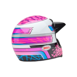 Casque BELL Motocross et enduro Moto 3 - Taille XL - Couleur Deathspray Gloss Pink Purple