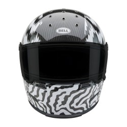 Casque BELL Route Eliminator Carbon - Taille L - Couleur Deathspray Gloss Black/White/Black