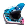 Casque BELL Motocross et enduro MX 9 Mips - Taille M - Couleur Breakdance Gloss Blue/Pink