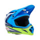 Casque BELL Motocross et enduro MX 9 Mips - Taille S - Couleur Jackal Gloss Blue/Hi- Taille S - CouleurViz Yellow