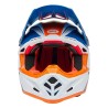Casque BELL Motocross et enduro Moto 9S Flex - Taille S - Couleur Merchant Gloss Orange/Blue