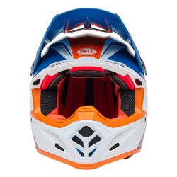 Casque BELL Motocross et enduro Moto 9S Flex - Taille M - Couleur Merchant Gloss Orange/Blue