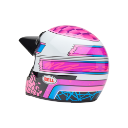 Casque BELL Motocross et enduro Moto 3 - Taille L - Couleur Deathspray Gloss Pink Purple