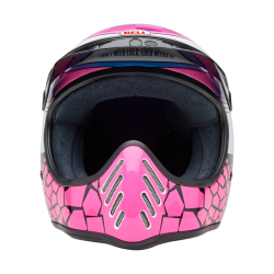 Casque BELL Motocross et enduro Moto 3 - Taille XL - Couleur Deathspray Gloss Pink Purple
