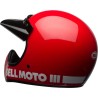 Casque BELL Motocross et enduro Moto 3 Classic - Taille M - Couleur Rouge brillant