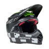 Casque BELL Motocross et enduro Moto 9S Flex - Taille S - Couleur Fasthouse Smoke Bomb Matte Gloss Black/HiViz Yellow