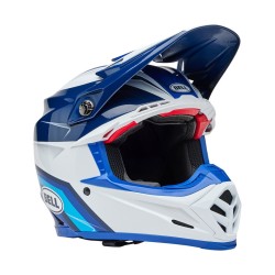 Casque BELL Motocross et enduro Moto 9S Flex - Taille M - Couleur Merchant Gloss Blues