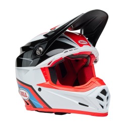 Casque BELL Motocross et enduro Moto 9S Flex - Taille M - Couleur Merchant Gloss Red/Black