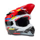 Casque BELL Motocross et enduro Moto 9S Flex - Taille S - Couleur Renen Nova Gloss Black/Red