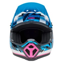 Casque BELL Motocross et enduro MX 9 Mips - Taille XL - Couleur Breakdance Gloss Blue/Pink