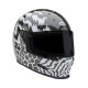 Casque BELL Route Eliminator Carbon - Taille L - Couleur Deathspray Gloss Black/White/Black