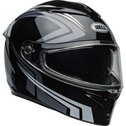 Casque BELL Route Lithium - Taille L - Couleur Jetstream Gloss Black/Silver