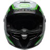 Casque BELL Route Race Star DLX Flex - Taille L - Couleur Xenon Gloss Black/Kryptonite