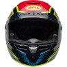 Casque BELL Route Race Star DLX Flex - Taille M - Couleur Xenon Gloss Blue/Retina