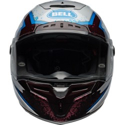 Casque BELL Route Race Star DLX Flex - Taille L - Couleur Xenon Gloss Red/Silver
