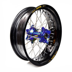 Roue complète Haan wheels SX et SXF 13-15 17 x 4.50 moyeu bleu / cercle noir
