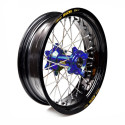 Roue complète Haan wheels SX et SXF 13-15 17 x 4.50 moyeu bleu / cercle noir