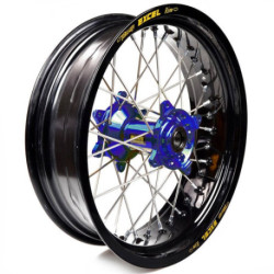 Roue complète Haan wheels YZF 250 / 450 99-08, YZ / WR 99- 17 x 5,00 moyeu bleu / cercle noir