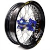 Roue complète Haan wheels YZF 250 / 450 99-08, YZ / WR 99- 17 x 5,00 moyeu bleu / cercle noir