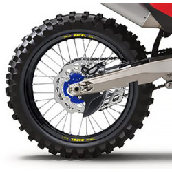 Roue complète Haan wheels SX et SXF et EXC 95-15 17 x 5,00 cercle noir / moyeu bleu