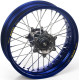 Roue complète Haan wheels YZF 250 / YZF 450 09- 18 x 2,15 cercle bleu / moyeu argent